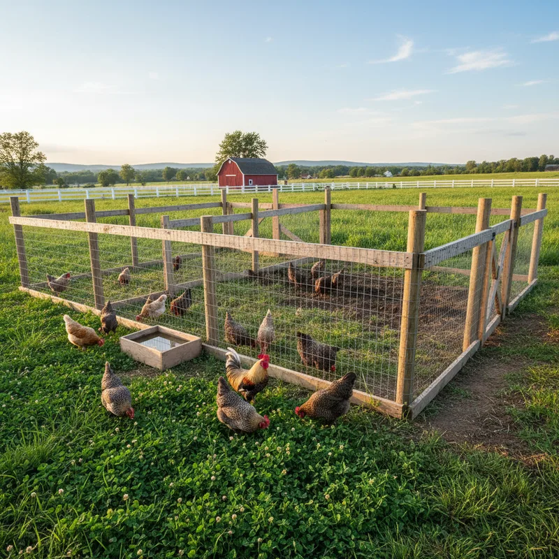 Aménager un parcours extérieur pour vos poules : plans et conseils pratiques